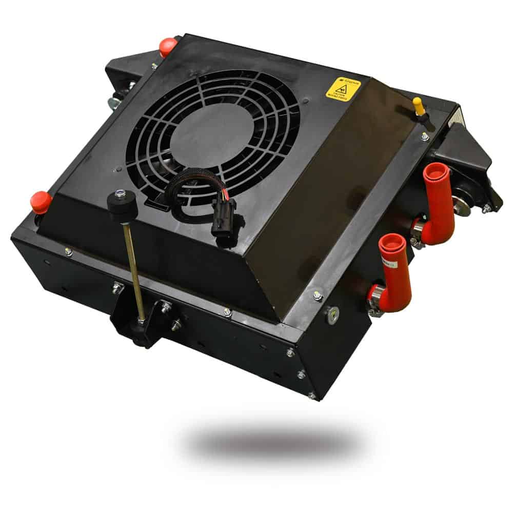 Electric Motor and Power Electronics Cooling Module - One fan